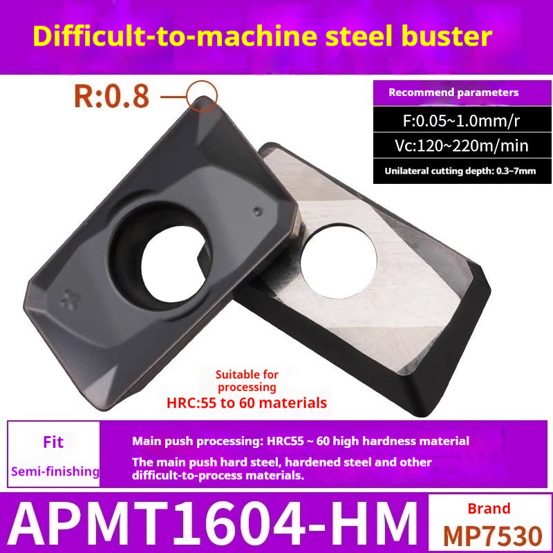 2037-CNC milling cutter APMT1135 special carbide 1604 milling cutter for cast iron r0.8 rough milling coated inserts Shandong Denso Pricision Tools Co.,Ltd.